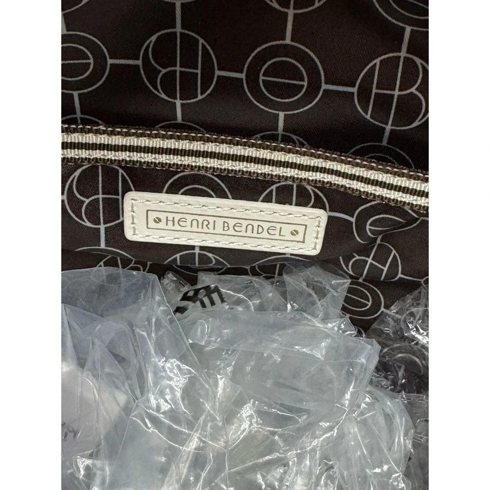 Henri Bendel Leather 57th School & Work Backpack Bag‎ Brown w/ Keychains